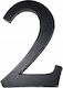 House Number 2 Black 19 Cm