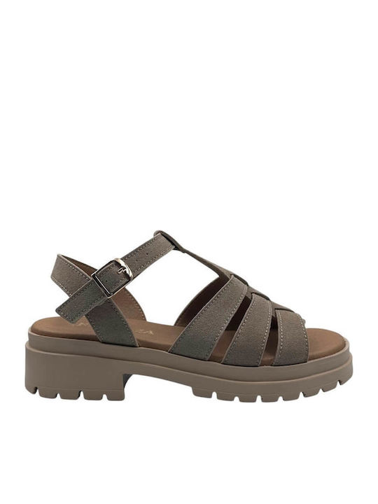 Ragazza Women's Flat Sandals Dark Beige