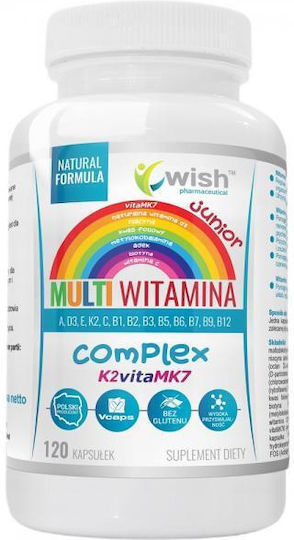 Wish Pharmaceutical Мулти-Витамин Комплекс Junior Мултивитамин 120 Капсули