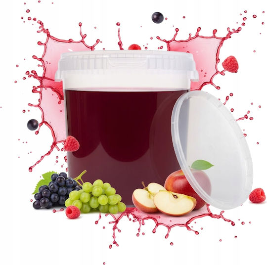 Recipient De Fermentare 33l Incolor Găleată Lichior Vin Bere Gaz