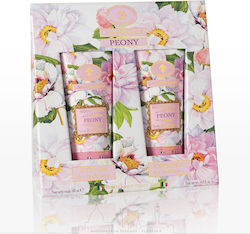 Saponificio Artigianale Fiorentino Peony Skin Care Set for Moisturizing & Body Cleaning 2 Pieces
