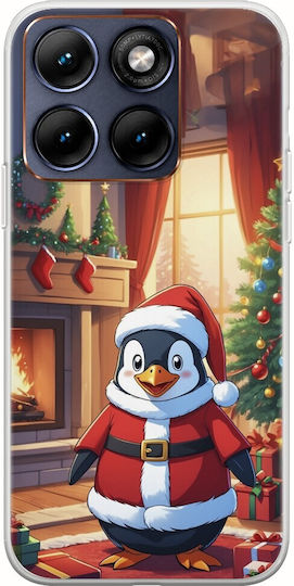 Mobile Phone Case Xmas Animals Penguin Motorola Edge 70 Fusion 5g Flexible TPU Transparent Silicone