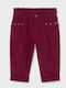 Kinderhose Cord Kirsche Passform
