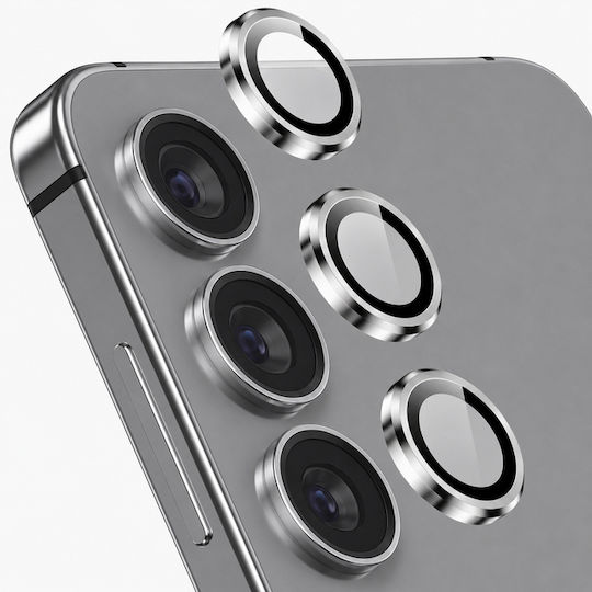 Full Cover Full Glue Camera Protection Tempered Glass Grey for Samsung Galaxy S24 Plus