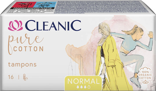 038382 Tampons Hh Cleanic Reines Baumwoll Normal 16 Stück