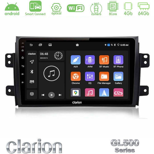 Clarion Auto-Audiosysteme für Fiat Sechzehn Suzuki SX4 mit Touchscreen 9" Bluetooth USB WiFi GPS Apple CarPlay Android Auto