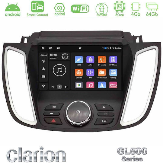 Clarion Ηχοσύστημα Αυτοκινήτου για Ford C-Max / Kuga 2013-2019 (Bluetooth/USB/WiFi/GPS/Apple-Carplay/Android-Auto) με Οθόνη Αφής 9"
