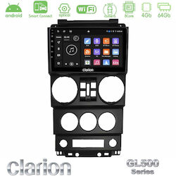 Clarion Auto-Audiosystem für Jeep Wrangler 2008-2010 mit Bluetooth, USB & GPS