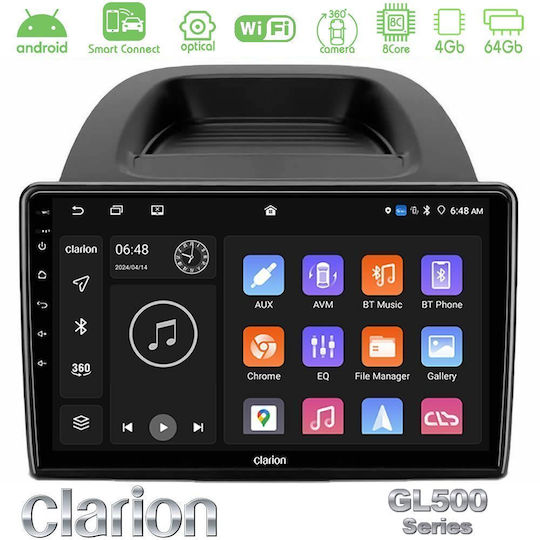 Clarion Ηχοσύστημα Αυτοκινήτου για Ford EcoSport 2018-2020 (Bluetooth/USB/WiFi/GPS/Apple-Carplay/Android-Auto) με Οθόνη Αφής 10"