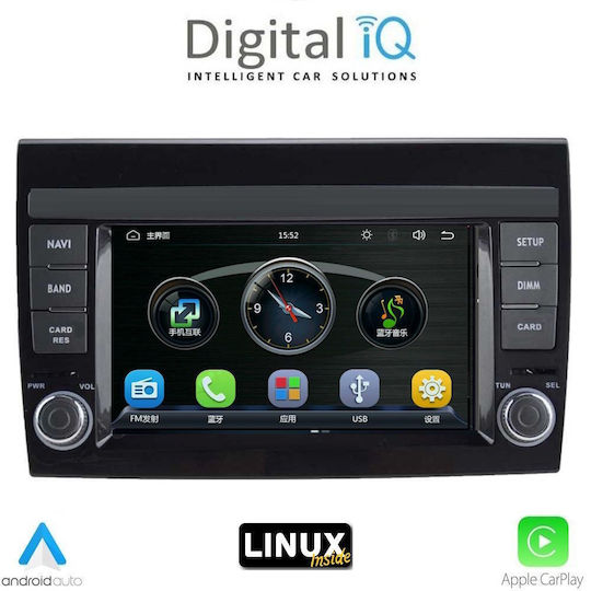Digital IQ Sistem Audio Auto pentru Fiat Bravo 2007-2019 (Bluetooth/USB/Wi-Fi/GPS) cu Ecran Tactil 7"