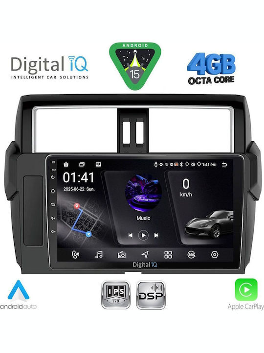 Digital IQ Auto-Audiosystem für Toyota Prado 2014-2017 mit Touchscreen 10" Bluetooth USB WiFi GPS Apple CarPlay Android Auto DIGITAL IQ RSG 6777 CPA