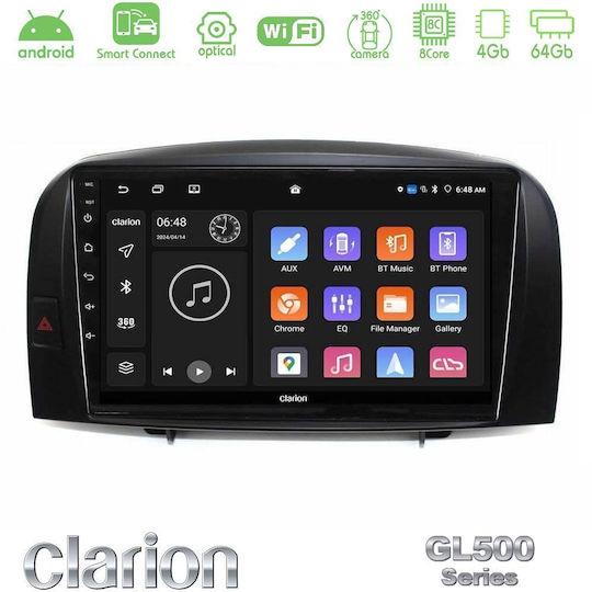 Clarion Car Audio System for Hyundai Sonata 2005-2009 (Bluetooth/USB/WiFi/GPS/Apple CarPlay/Android Auto) with 10" Touch Screen