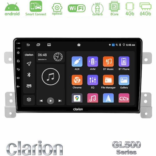Clarion Автомобилна Аудио Система за Suzuki Grand Vitara 2014 (Bluetooth/USB/WiFi/GPS/Apple CarPlay/Android Auto) с Touch Screen 9"