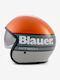 Blauer H.T. Pilot 4.0 H08 Orange Motorcycle Helmet Jet ECE 22.06 1130gr with Sun Visor 12CBKHU01777-H00001-H08