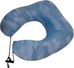 Travel Pillow Memory Foam Blue