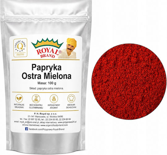 Scharfe Rote Paprika Gemahlen 100g Royal Brand