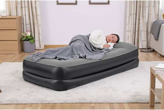 Bestway Надуваем Матрак за Сън Единичен с Вградена Електрическа Помпа 191x97x46см Черен