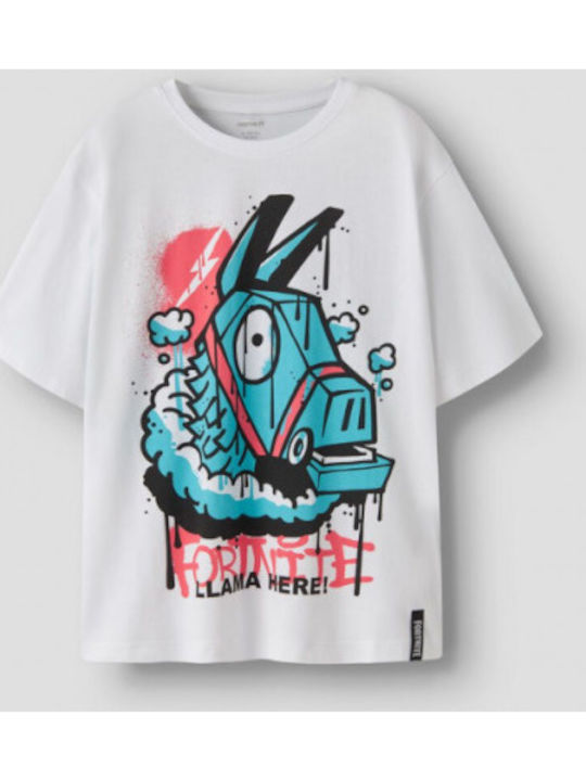 Kinderoberteile T-Shirt Weiß Fortnite