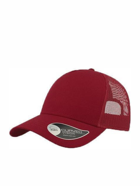 Atlantis Rapper Cotton 888 Five-Panel Jockey Hat 100% Cotton 100% Polyester Burgundy