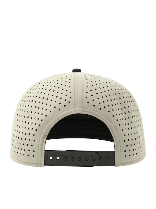 Atlantis S-bank Five Five-Panel Jockey Hat Recycled Polyester Light Grey