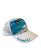 Atlantis Mesh Souvenir Cap Corfu Kerkyra Five-Panel Jockey 100% Polyester White