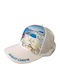 Atlantis Mesh Souvenir Hat Santorini Pentafyllo Jockey 100% Polyester White