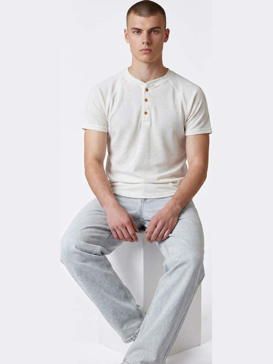 Ben Tailor Waffle T-Shirt Ecru