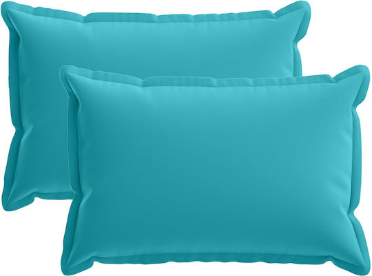 vidaXL Διακοσμητική Μαξιλαροθήκη Houten Τιρκουάζ 50x30εκ.