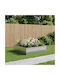 vidaXL Garden Silver Metallic Flower Pot Silver 100x100x30cm