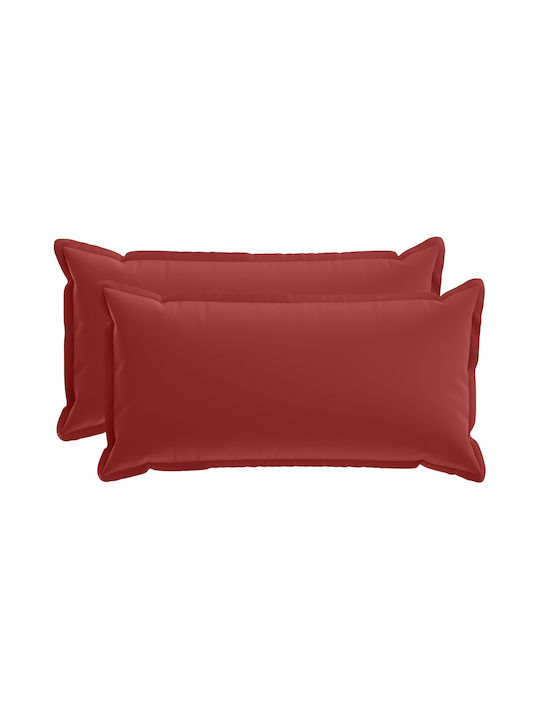 vidaXL Decorative Pillow Case Houten Red 80x40cm