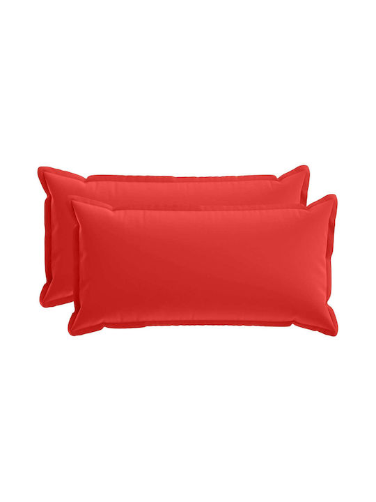 vidaXL Decorative Pillow Case Houten Red 80x40cm