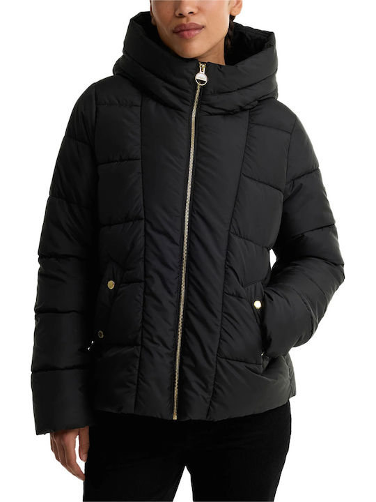 Barbour Γυναικείο Puffer Μπουφάν για Χειμώνα Black