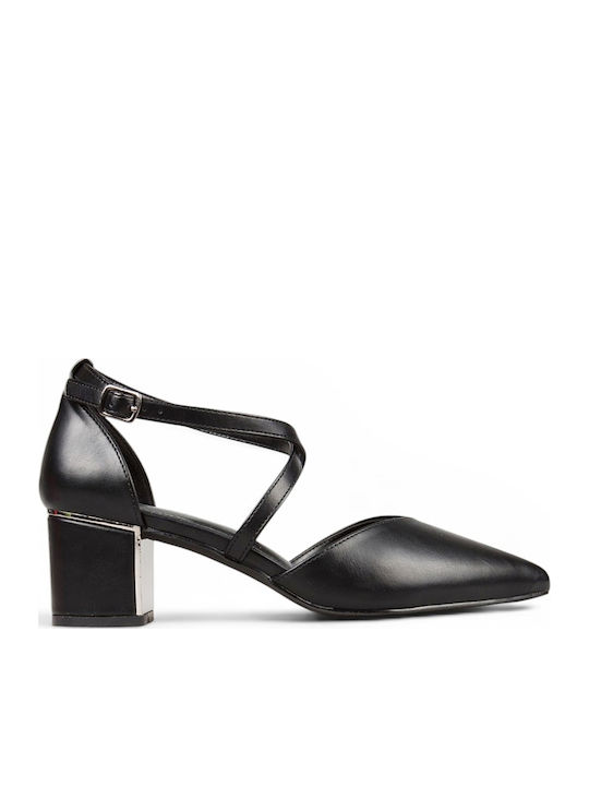 Heels with Strap Black