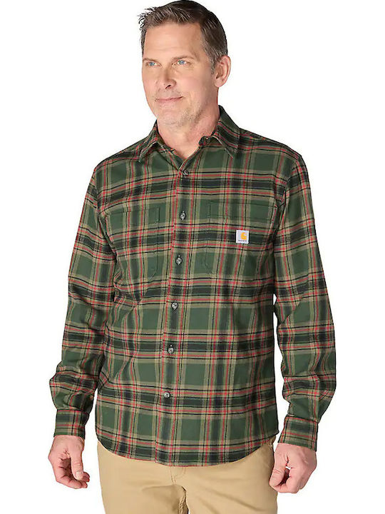 Carhartt Long Sleeve Flannel Shirt in Wide Fit ...