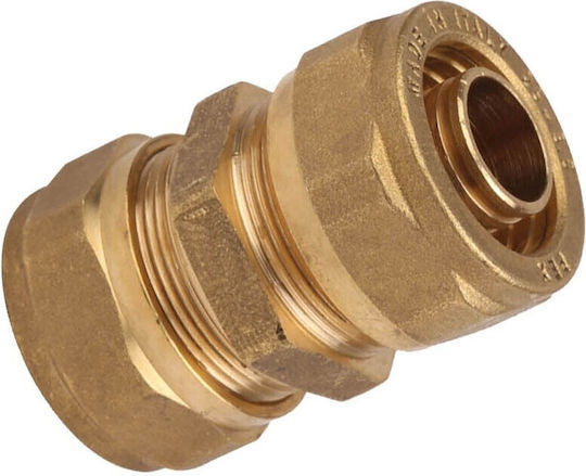 Pipe Niple Fitting Ø15 X Ø15 X 2.5 Mm Plastic Pipe Brass