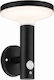 RayTech Wall Mounted Solar Light 4W Warm White 3000K with Motion Sensor and Photocell 16x17.5x17.6cm K2206