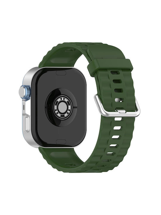 Huawei Watch Fit4 Pro Fit4 Fit3 Xdfind Silver Buckle Solid Color Watch Strap Silicone Army Green Huawei Watch Fit4 Pro Fit4 Fit3 Xdfind Silver Buckle Solid Color Watch Strap Silicone Army Green