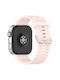 Huawei Watch Fit4 Pro Fit4 Fit3 Xdfind Ασημί Αγκράφα Μονόχρωμο Λουράκι Ρολογιού Σιλικόνης Ανοιχτό Ροζ