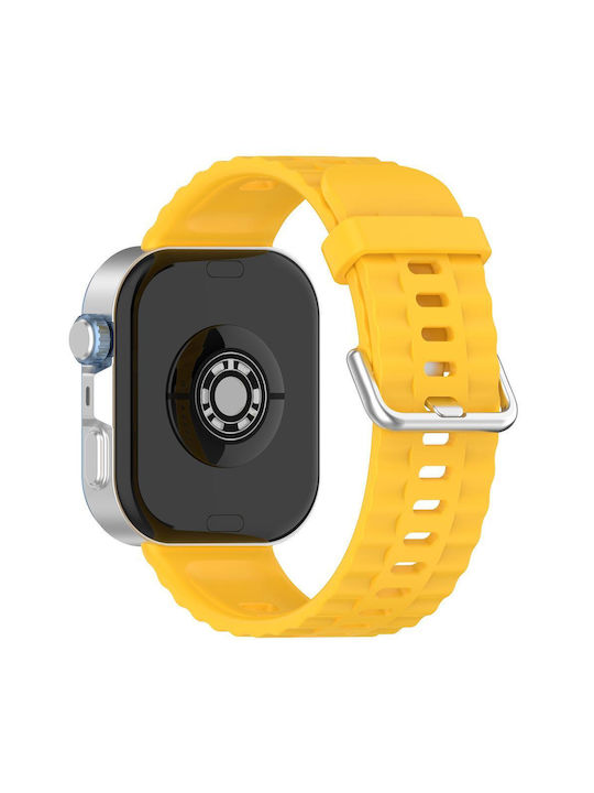 Huawei Watch Fit4 Pro Fit4 Fit3 Xdfind Silver Buckle Solid Color Watch Strap Silicone Yellow Huawei Watch Fit4 Pro Fit4 Fit3 Xdfind Silver Buckle Solid Color Watch Strap Silicone Yellow
