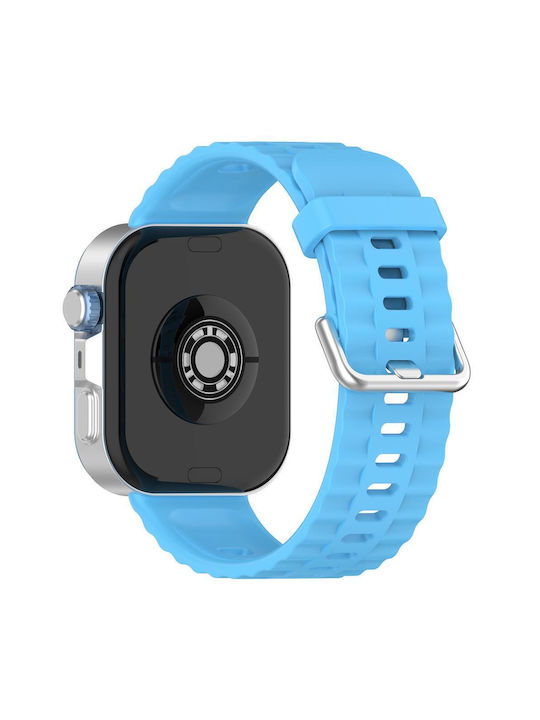 Huawei Watch Fit4 Pro Fit4 Fit3 Xdfind Silver Buckle Monochrome Watch Strap Silicone Blue