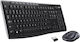 Logitech MK270r Безжично Комплект Клавиатура и Мишка Английски US Сив