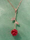 Heliophilia Silver Necklace From Pink Gold Plated Silver Pink