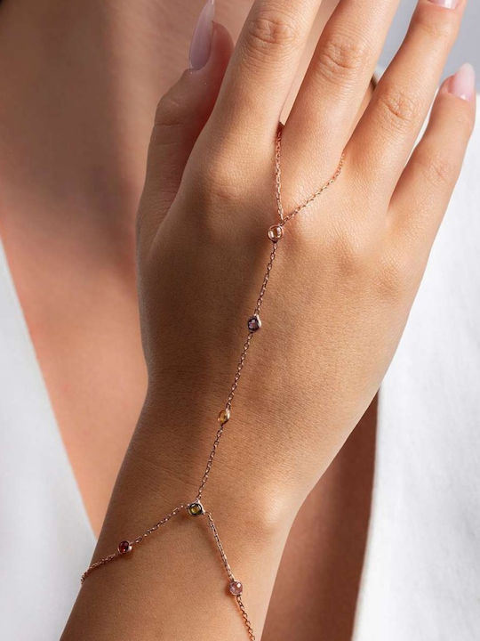 Heliophilia Silver Дамска Сребърна Златна Верижна Гривна