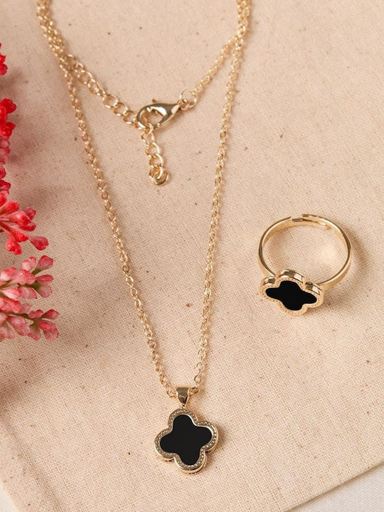 Elika Silver Elika Silver Schmuckset mit Halskette & Ring