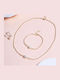 Elika Silver Schmuckset mit Halskette Ohrringe & Armband
