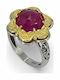 Women's Silver Ring with Stones