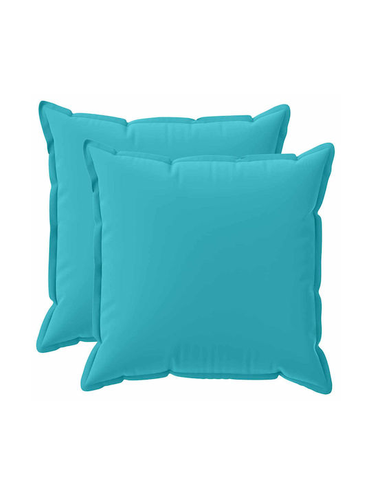 vidaXL Decorative Pillow Case Houten Turquoise ...
