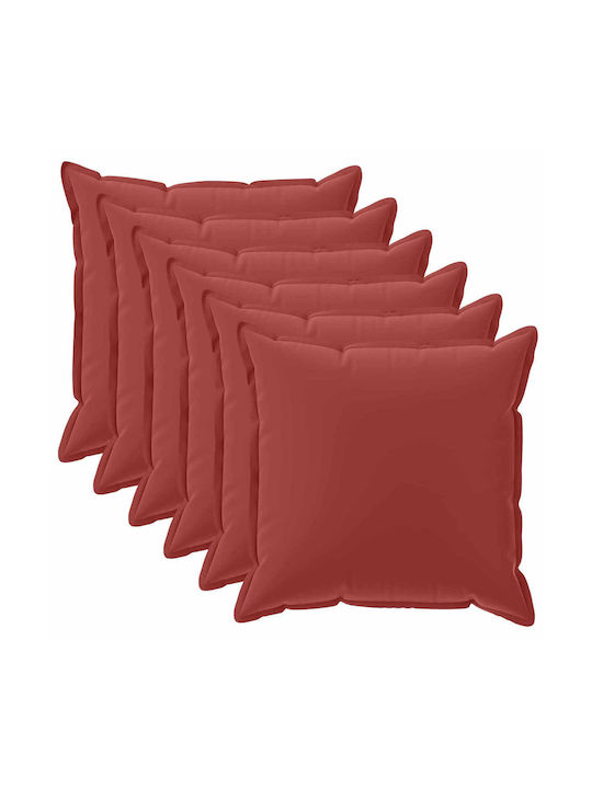 vidaXL Decorative Pillow Case Houten Red 50x50cm