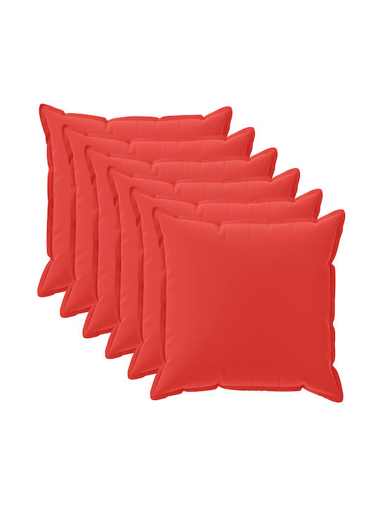 vidaXL Калъф За Възглавница Houten Червен 35x35см