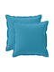 vidaXL Decorative Pillow Case Houten Light Blue 35x35cm